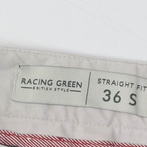Racing Green Men's Beige Chino Trousers Size 36 S