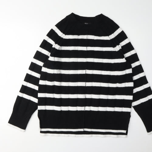 Next Women's Black Striped Pullover Jumper Size 12