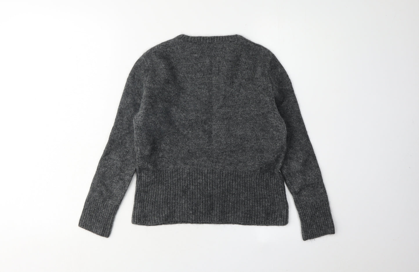 Zara Women's Grey Pullover Jumper, S, Crew Neck