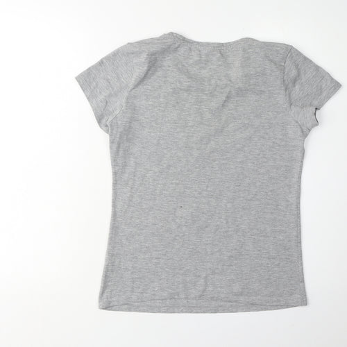 Disney at George Women's Grey Sequin T-Shirt Size 8