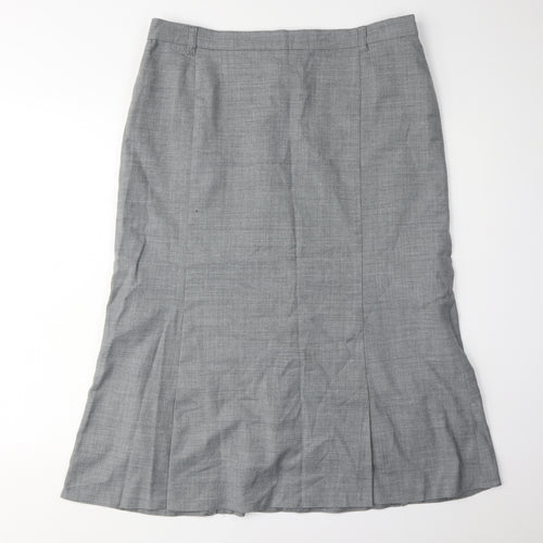 Eugen Klein Women's Grey Tweed Skirt Size 16 Workwear