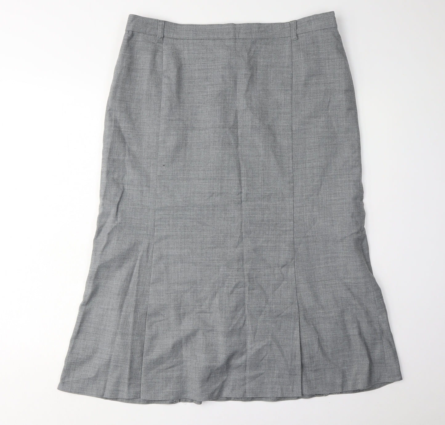 Eugen Klein Women's Grey Tweed Skirt Size 16 Workwear
