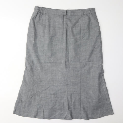 Eugen Klein Women's Grey Tweed Skirt Size 16 Workwear