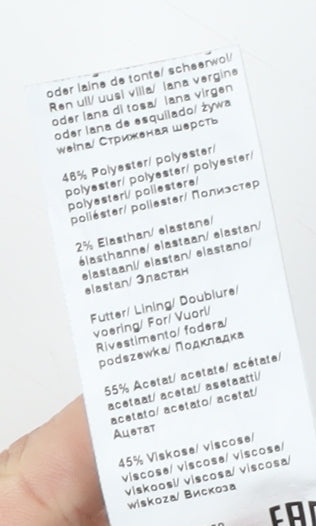 Eugen Klein Women's Grey Tweed Skirt Size 16 Workwear