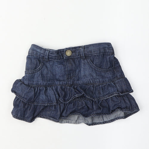 babyGap Girls Blue Denim Skirt 4 Years Casual Button