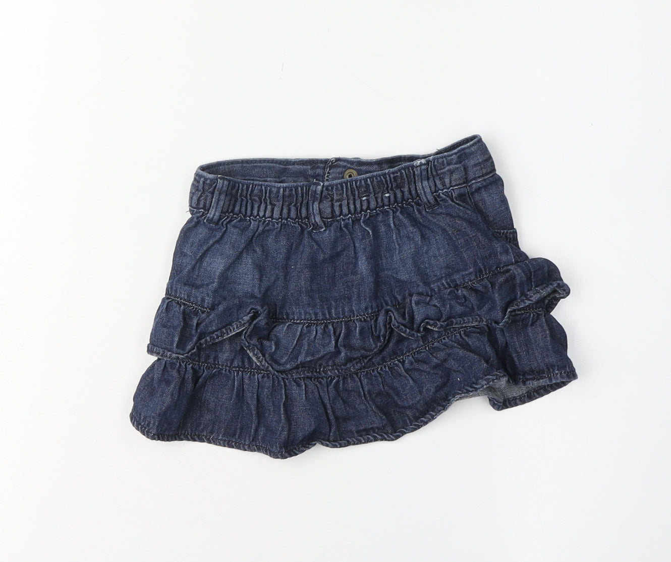 babyGap Girls Blue Denim Skirt 4 Years Casual Button