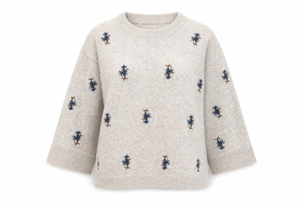 Kaffe Women's Beige Pullover Jumper M Acrylic Blend