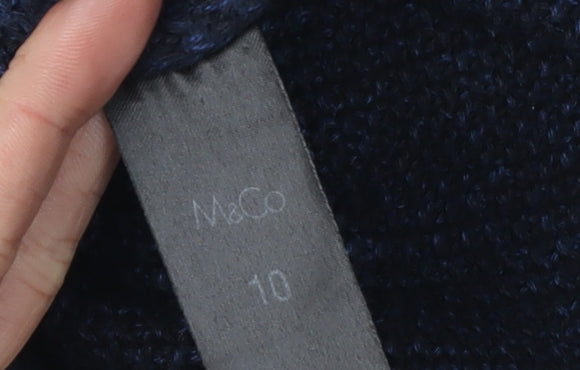 M&Co Women's Blue Jumper Size 10