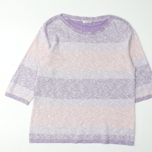 Damart Women's Multicoloured Striped Pullover Jumper L