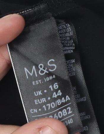 Marks and Spencer Women's Black Trumpet Skirt Size 16