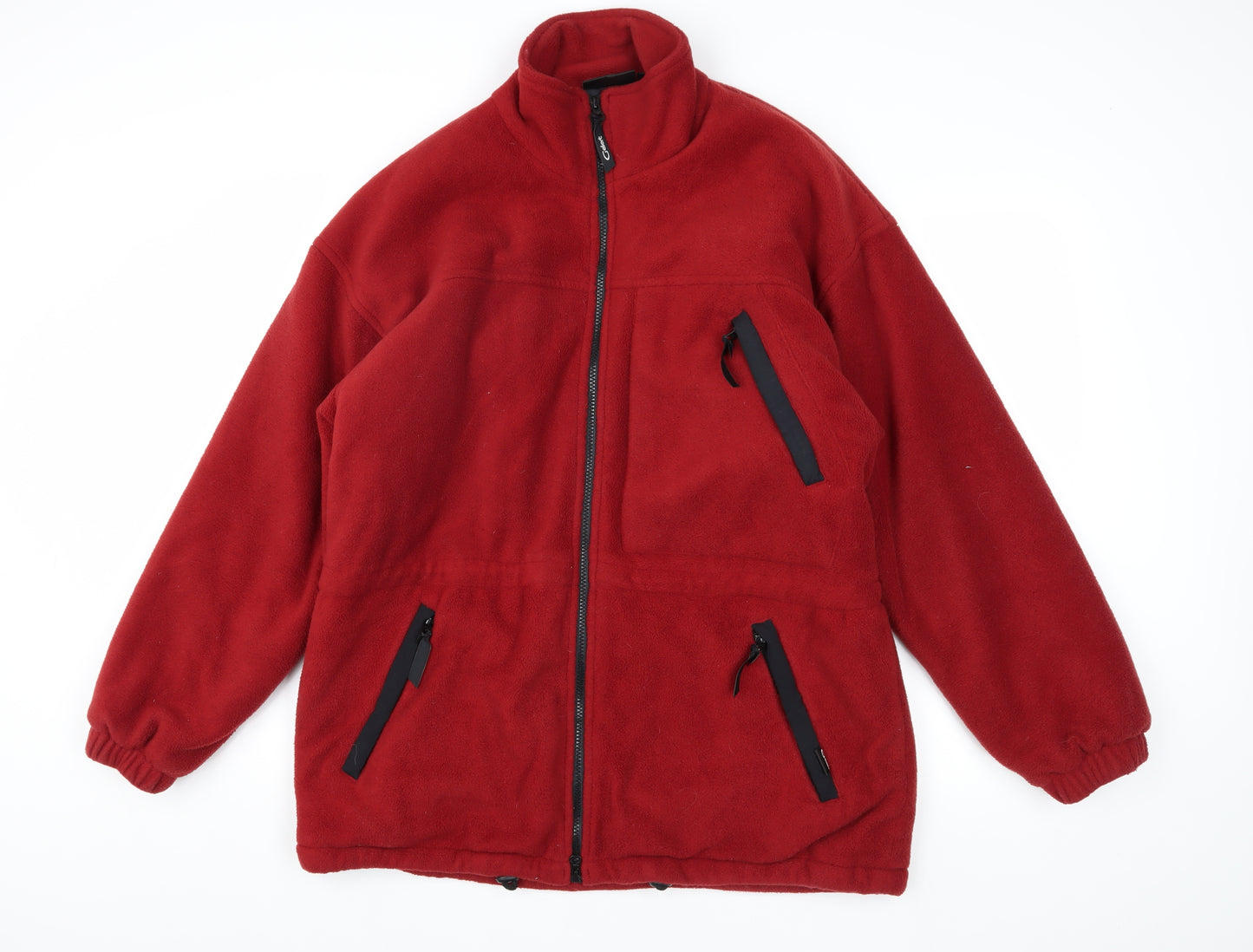 Gebert Men's XL Red Fleece Jacket, Casual Style