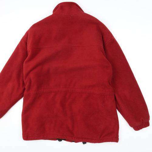 Gebert Men's XL Red Fleece Jacket, Casual Style