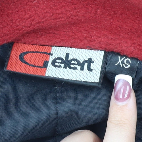 Gebert Men's XL Red Fleece Jacket, Casual Style