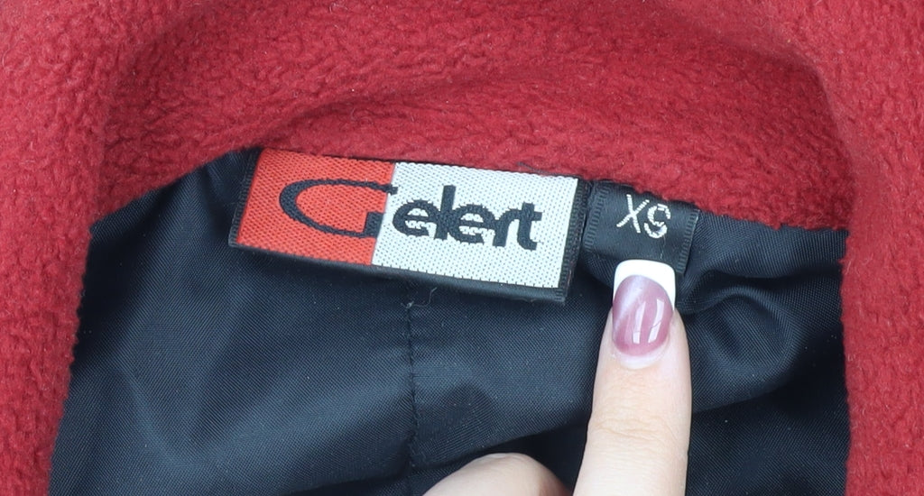 Gebert Men's XL Red Fleece Jacket, Casual Style