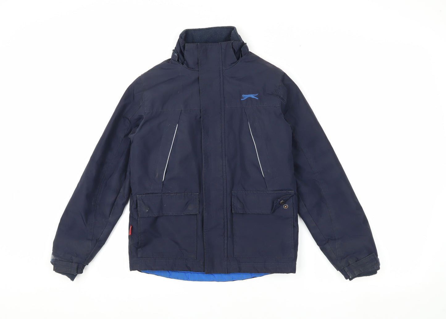 Slazenger Boys Blue Jacket 7-8 Years Reflective Winter Coat