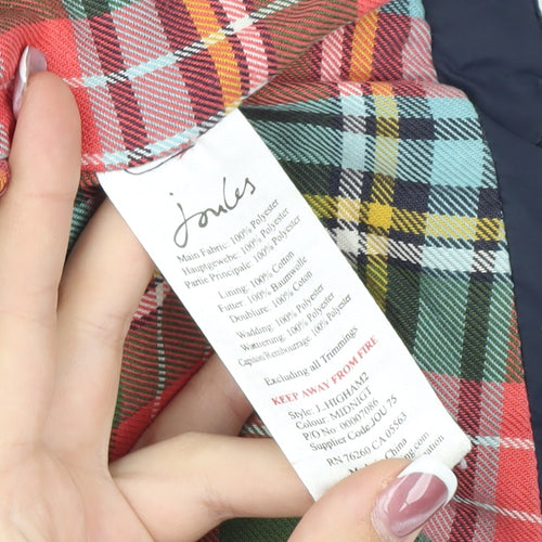 Joules Women's Blue Puffer Waistcoat Gilet Size 16