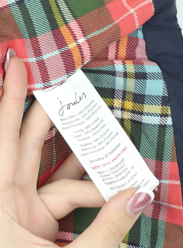 Joules Women's Blue Puffer Waistcoat Gilet Size 16