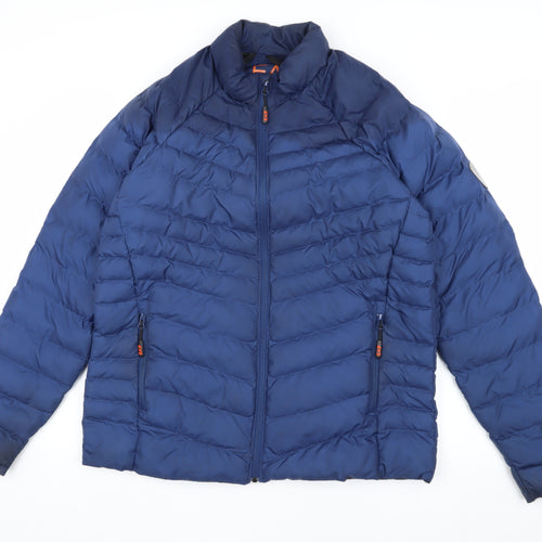 Emporio Armani Men's Blue Puffer Jacket 2XL Casual