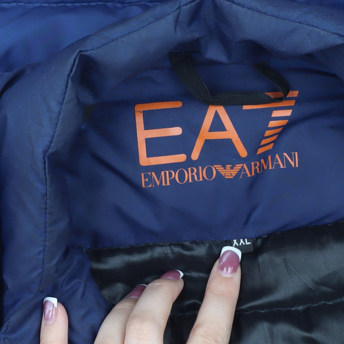 Emporio Armani Men's Blue Puffer Jacket 2XL Casual