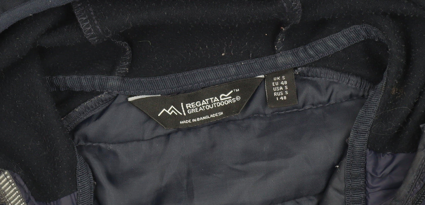 Regatta Men's Blue Puffer Jacket S Hooded