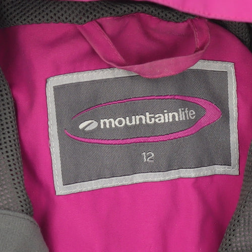 Mountainlife Women's Pink Parka Jacket Size 12