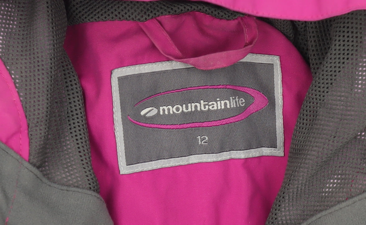 Mountainlife Women's Pink Parka Jacket Size 12