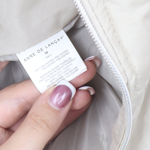 Anne De Lancay Women's Ivory Puffer Jacket M