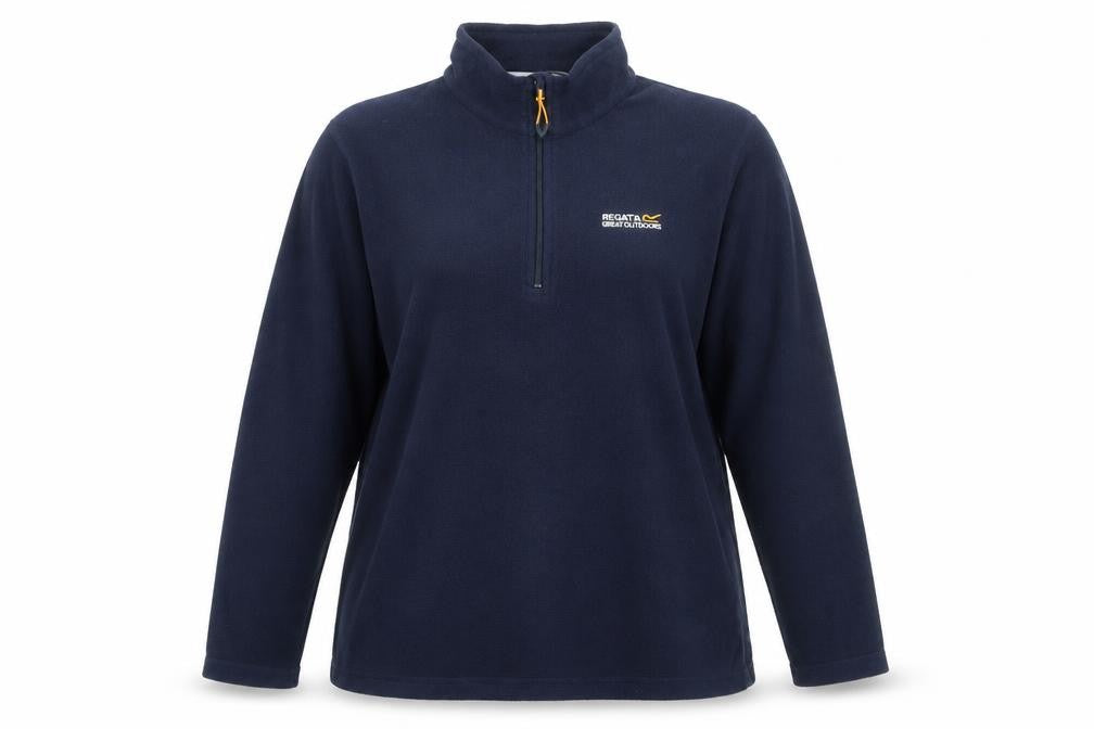 Regatta Women's Blue Henley 1/2 Zip Fleece Sweatshirt Size 14