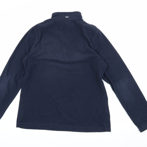 Regatta Women's Blue Henley 1/2 Zip Fleece Sweatshirt Size 14