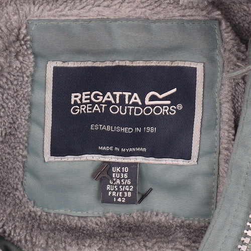 Regatta Women's Green Parka Jacket UK 10 - Outdoor Style