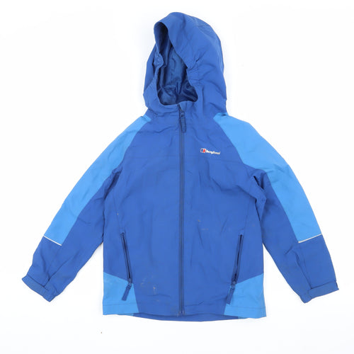 Berghaus Boys Blue Hooded Mid-Length Parka 7-8 Years
