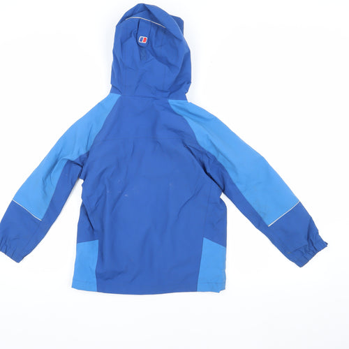 Berghaus Boys Blue Hooded Mid-Length Parka 7-8 Years