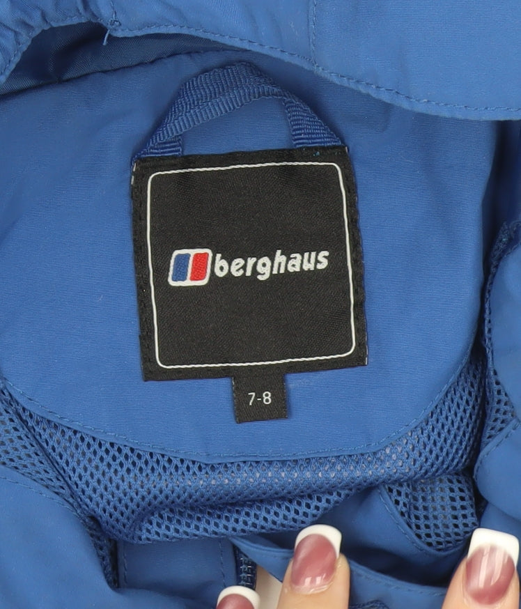 Berghaus Boys Blue Hooded Mid-Length Parka 7-8 Years
