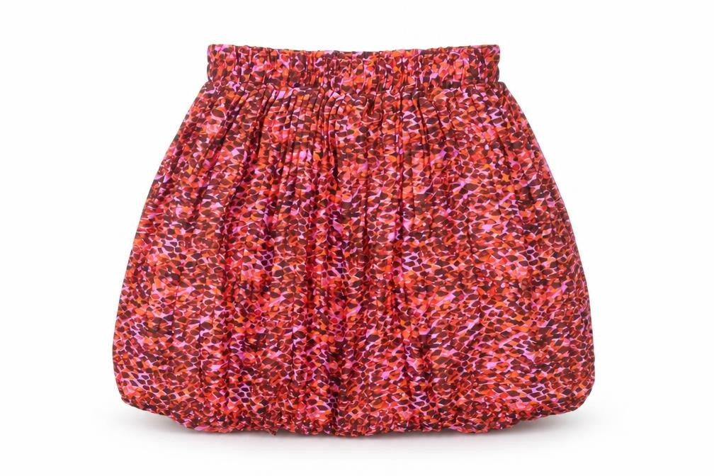 Front view of By Clara Women's Multicolour Bubble Hem Skirt - M
