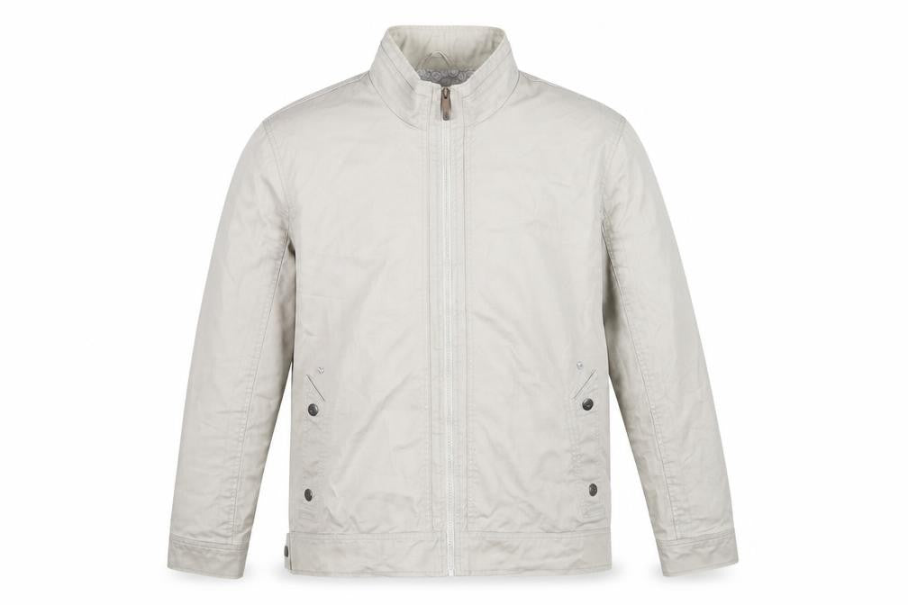 Front view of Defecto Men's Beige Basic Jacket 2XL