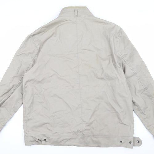 Defecto Men's Beige Basic Jacket 2XL