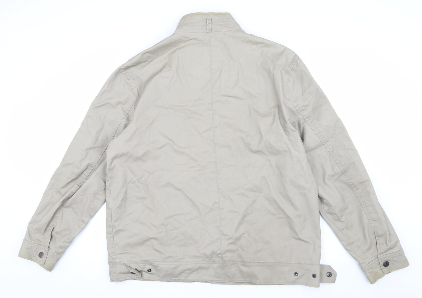Defecto Men's Beige Basic Jacket 2XL