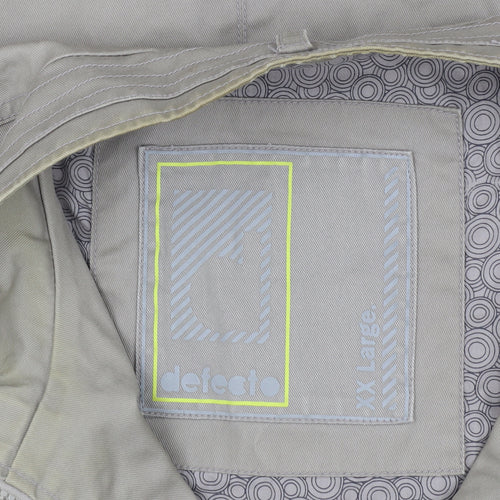 Defecto Men's Beige Basic Jacket 2XL
