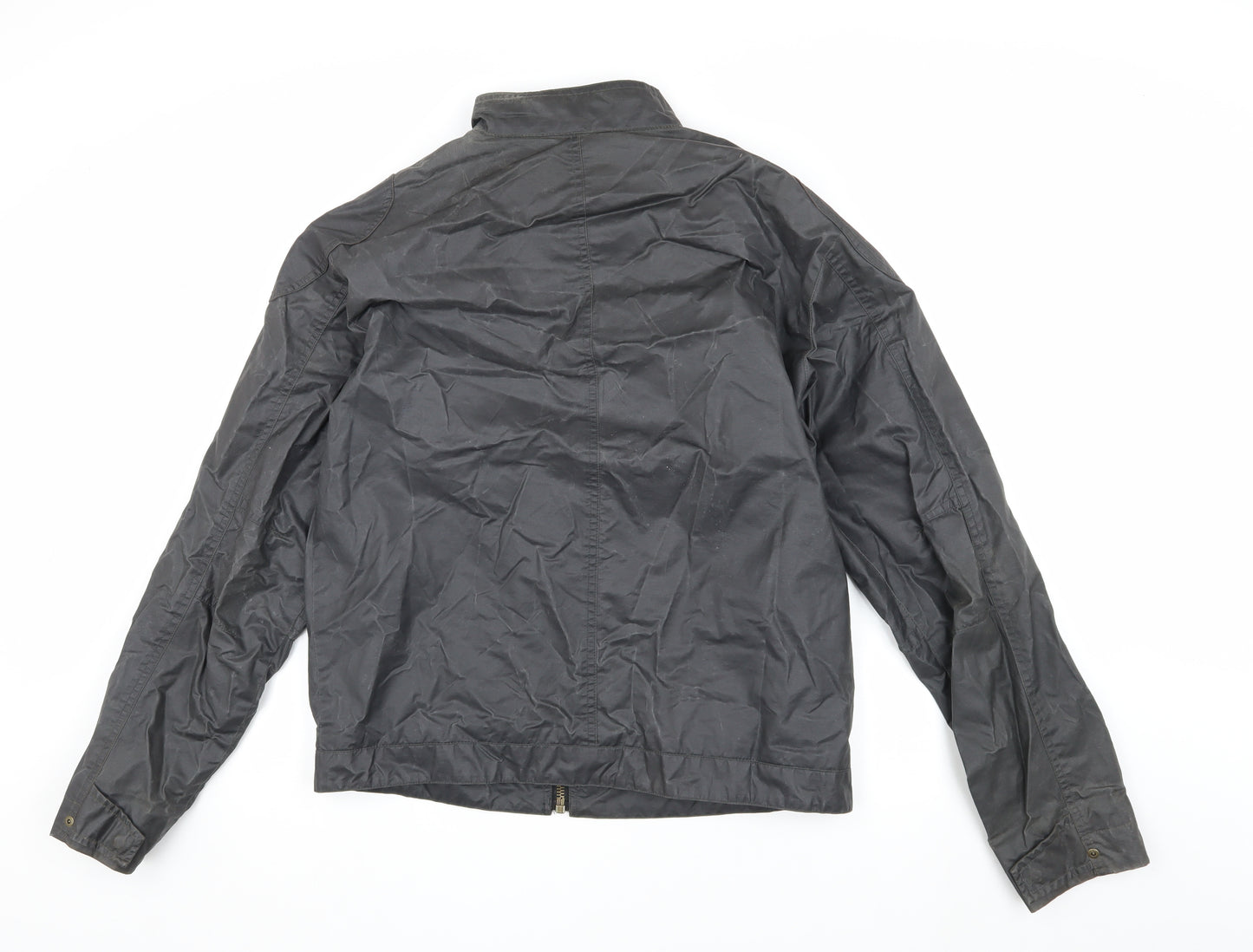 Next Men's Black Motorcycle Jacket M – Casual & Stylish