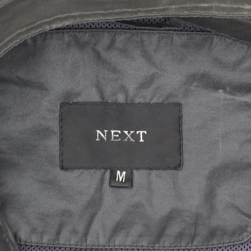 Next Men's Black Motorcycle Jacket M – Casual & Stylish