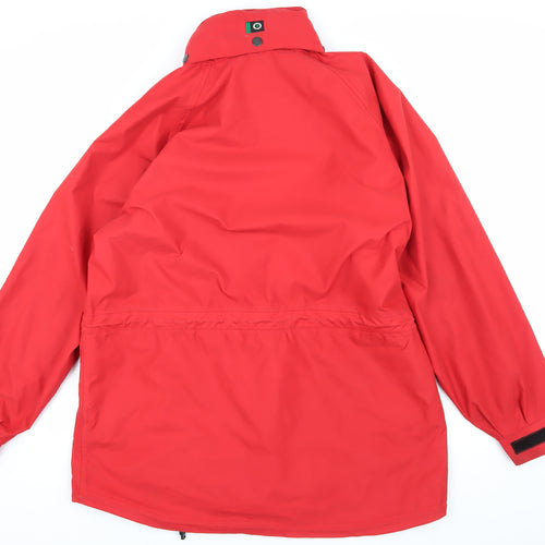 Outdoor Scene Men's Red Rain Coat Jacket L