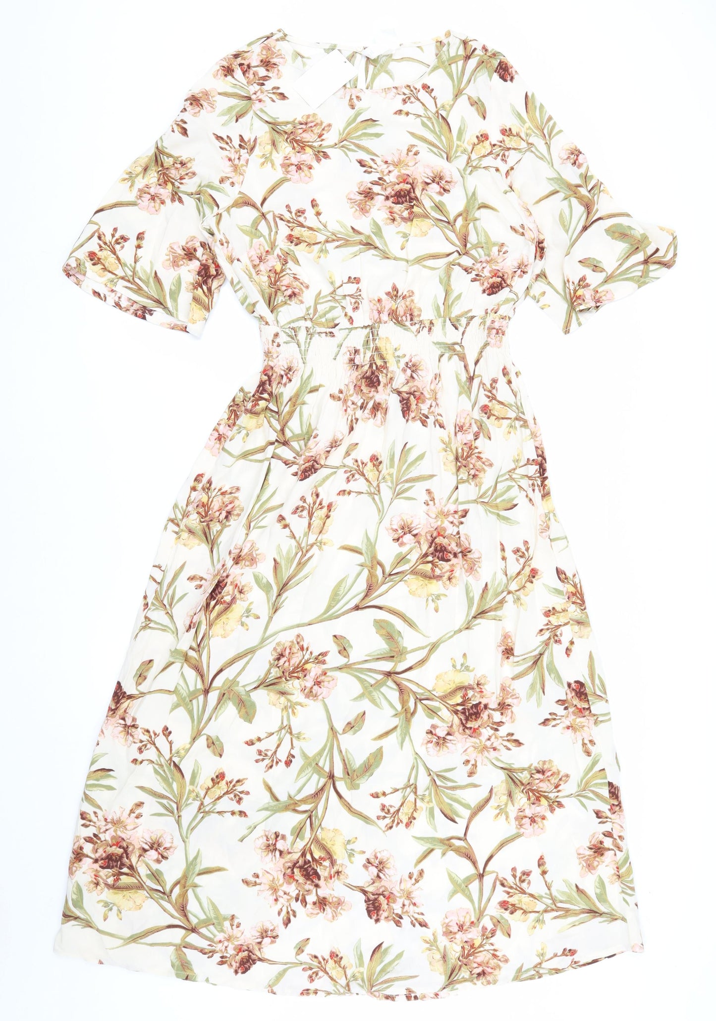 H&M Women's Multicoloured Floral Dress Size 10