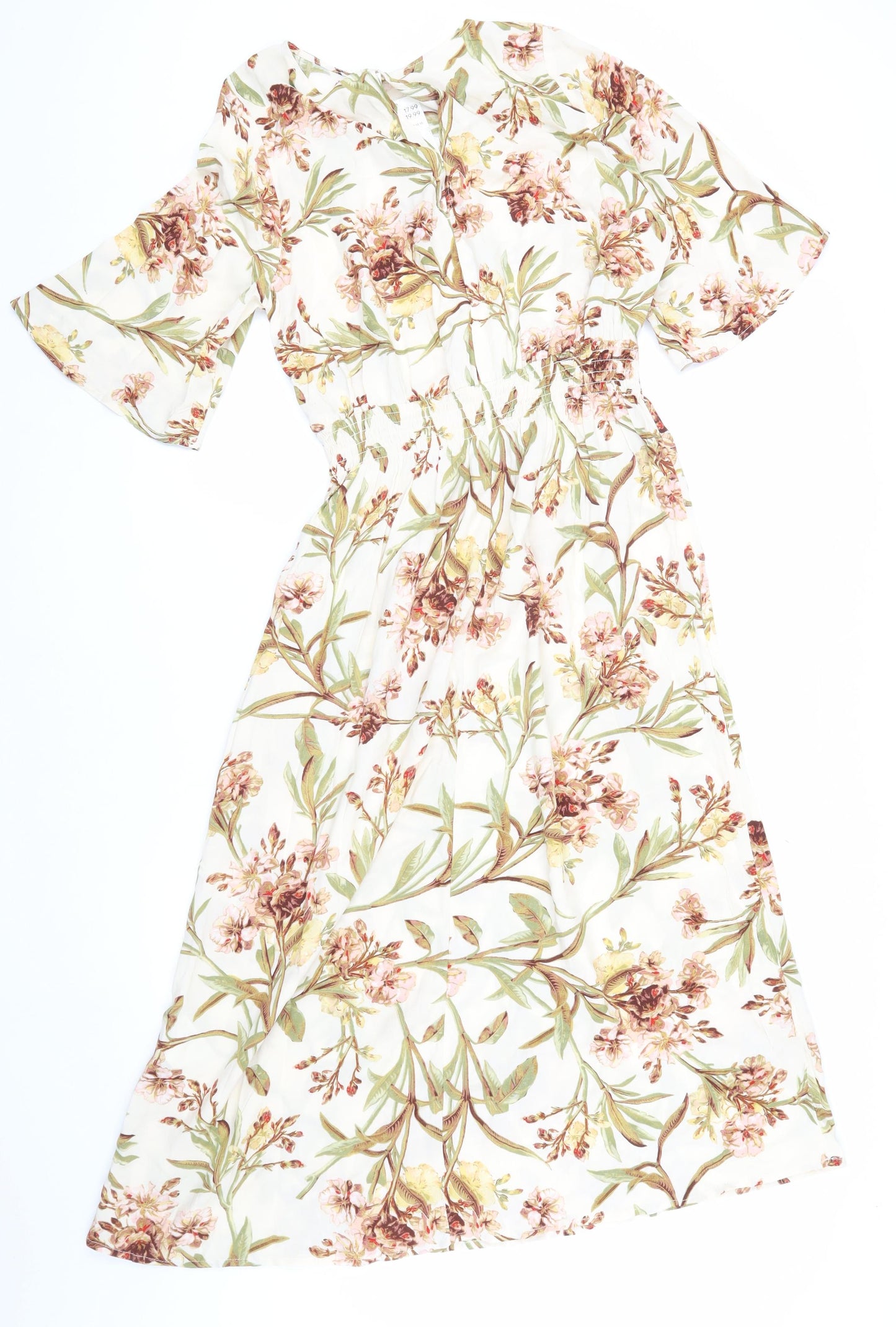 H&M Women's Multicoloured Floral Dress Size 10