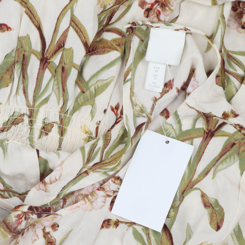 H&M Women's Multicoloured Floral Dress Size 10
