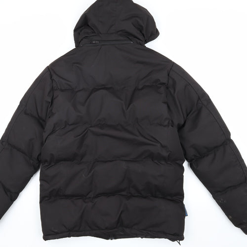 Mountainlife Men's Black Puffer Jacket S Hooded