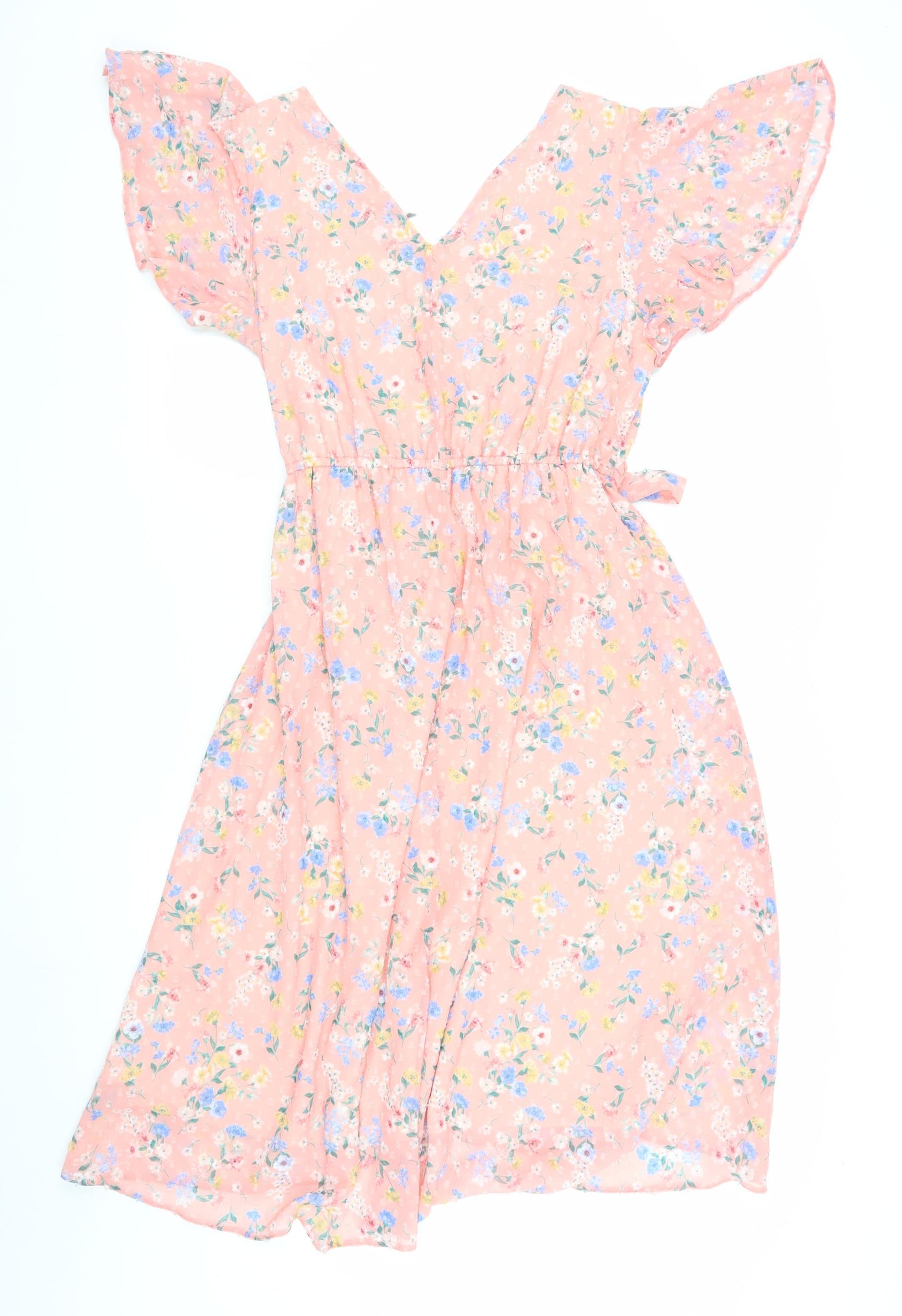 Dorothy Perkins Women's Pink Floral A-Line Dress