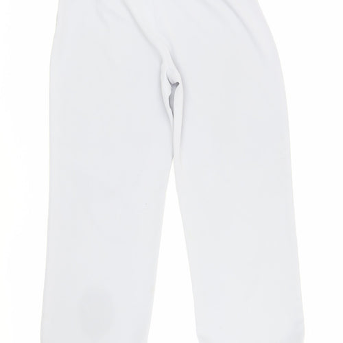 Next Women's White Trousers Size 14 Elastic Waist