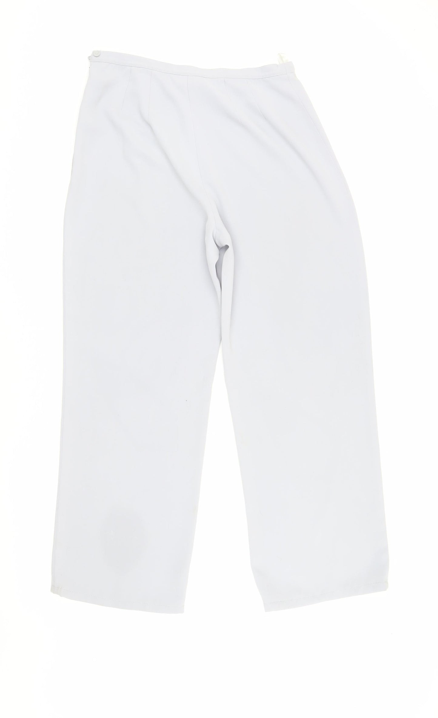 Next Women's White Trousers Size 14 Elastic Waist