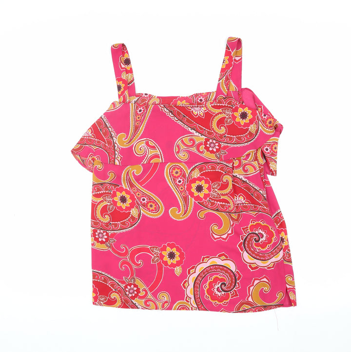 Dorothy Perkins Women's Pink Paisley Tank Top