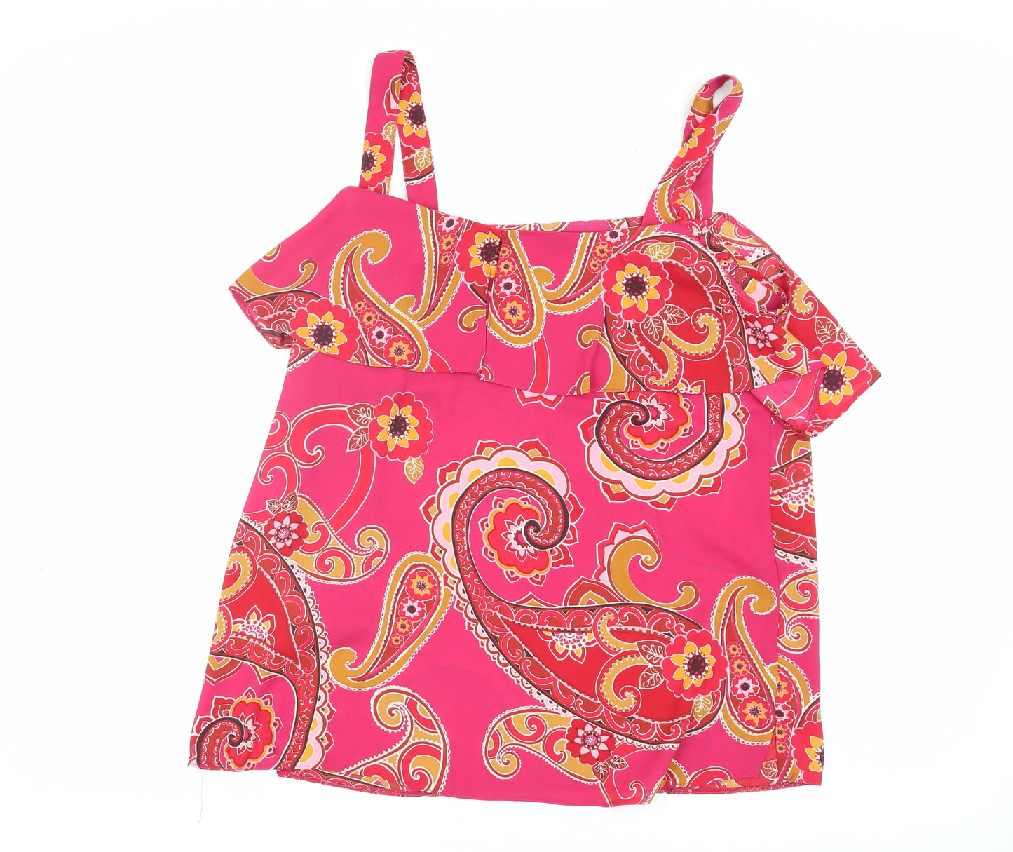 Dorothy Perkins Women's Pink Paisley Tank Top